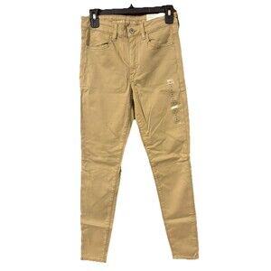 American Eagle Next Level Stretch Women’s High Rise Jegging Jeans Size 6 Tan 28W